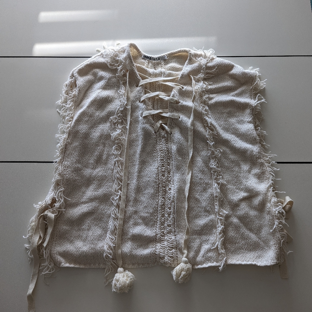 Boutique Pam and Gela Tie Side Sweater